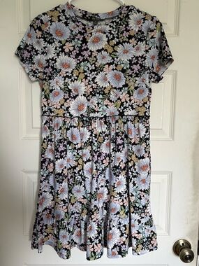 Lily Rose Floral Daisy Print Casual Dress